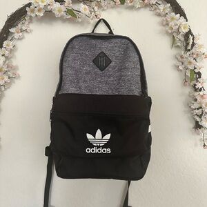 Adidas Black and Gray Backpack
